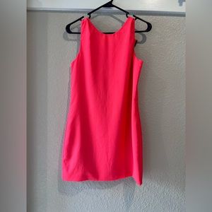 Naven neon pink twiggy shift mini dress